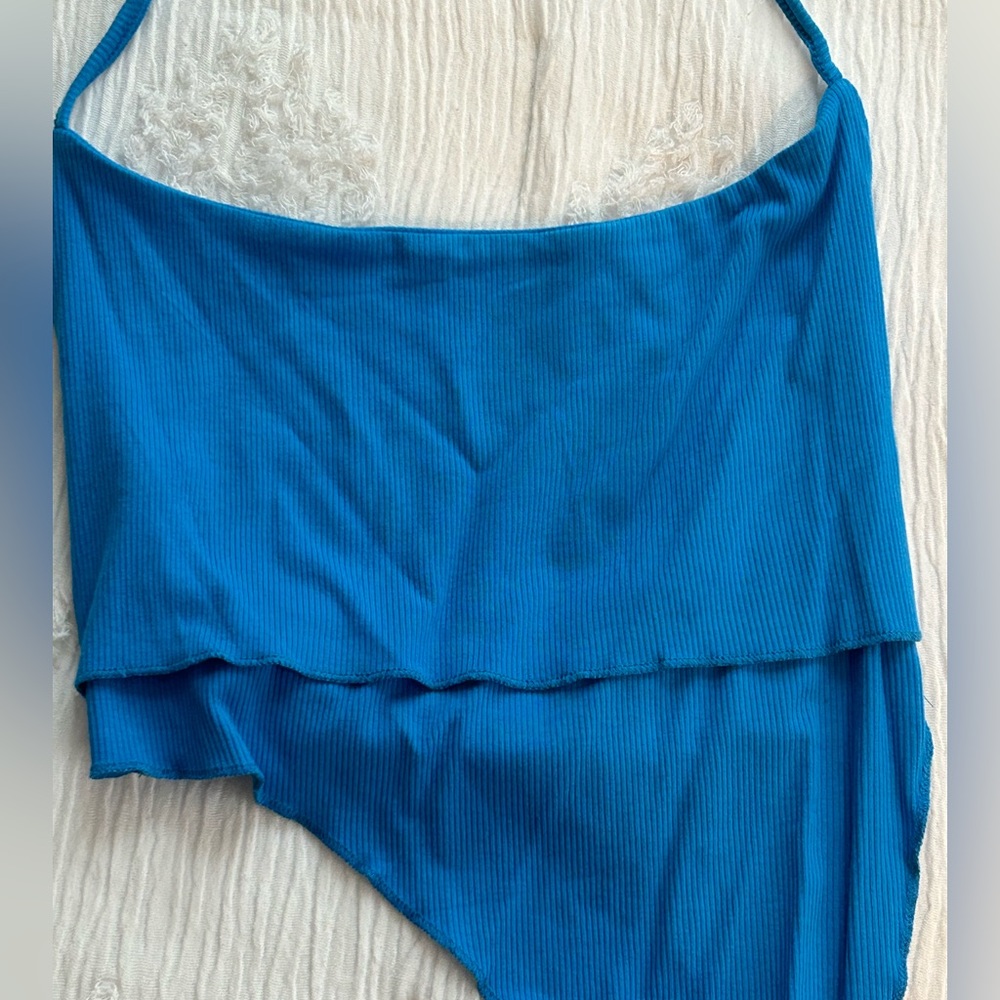 Blue Crop Top
